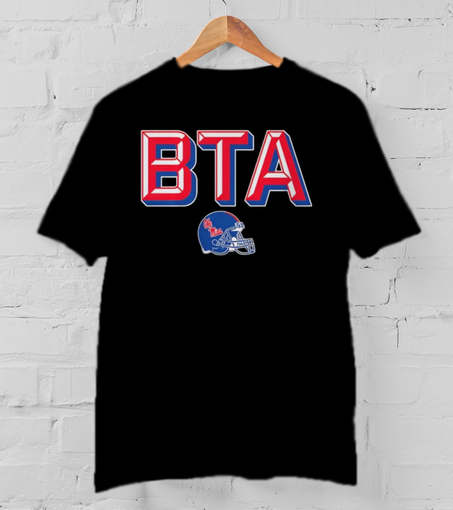 BTA Ole Miss Rebels Football Helmet T-Shirt