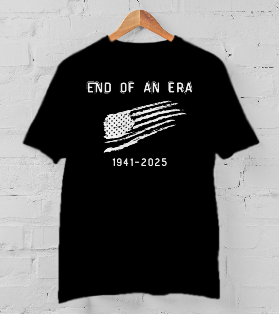 Dick Cheney End Of An Era 1941-2025 American Flag T-Shirt