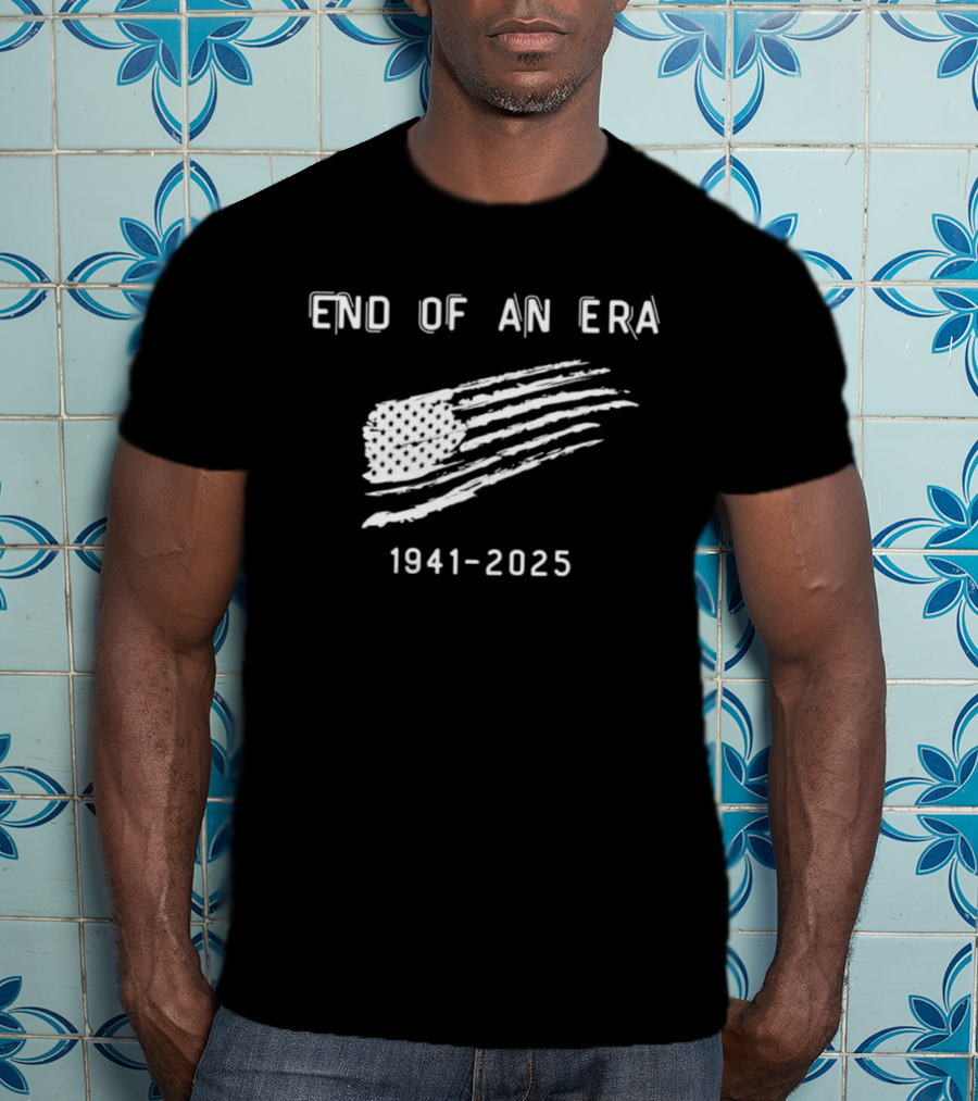 Dick Cheney End Of An Era 1941-2025 American Flag T-Shirt