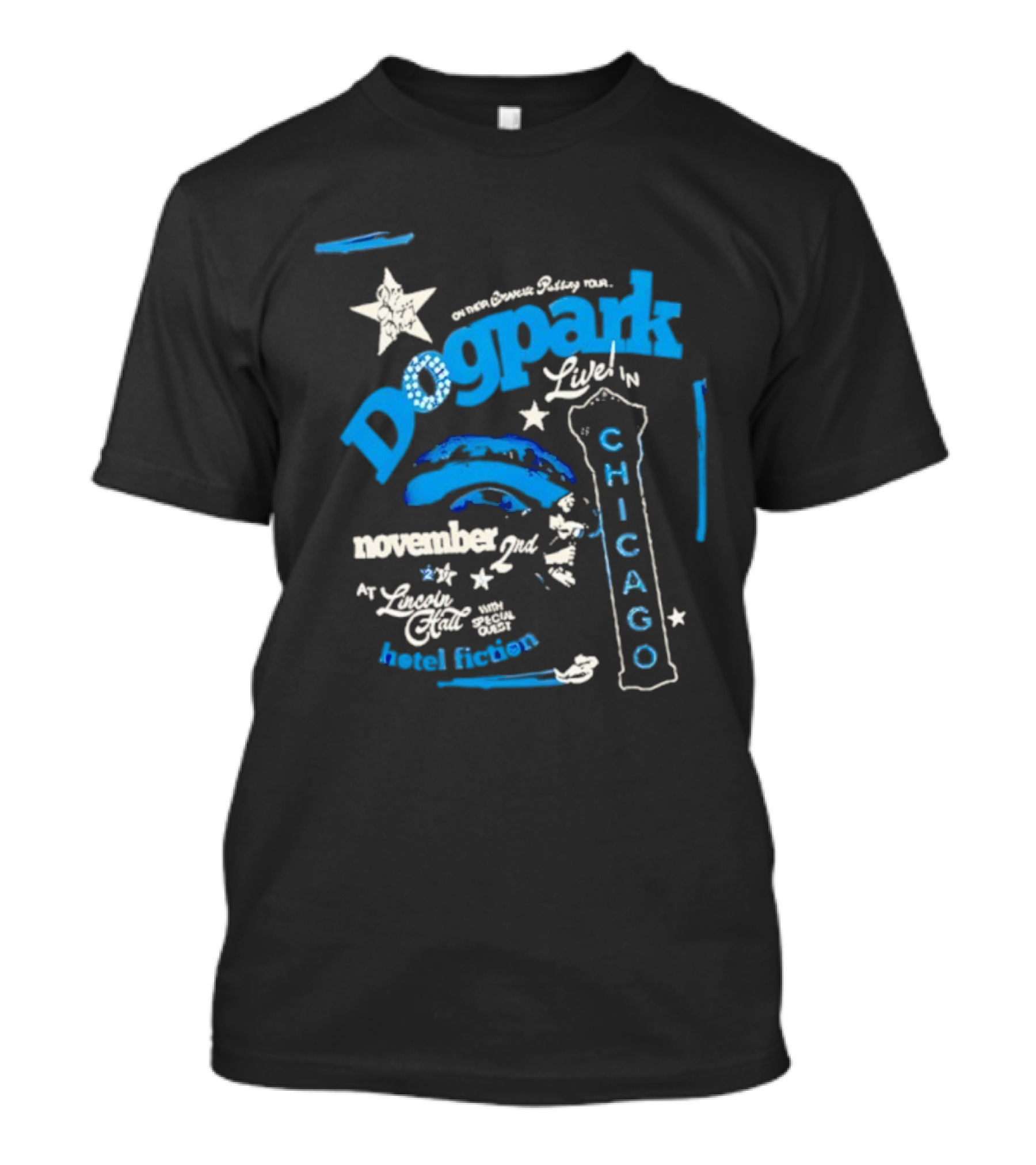 Dogpark Live Chicago November 2 2025 Lincoln Hall One Night Only T-Shirt