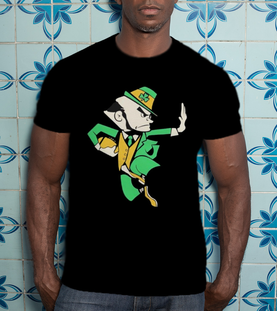 Notre Dame Fighting Irish Traditional Leprechaun Mascot T-Shirt