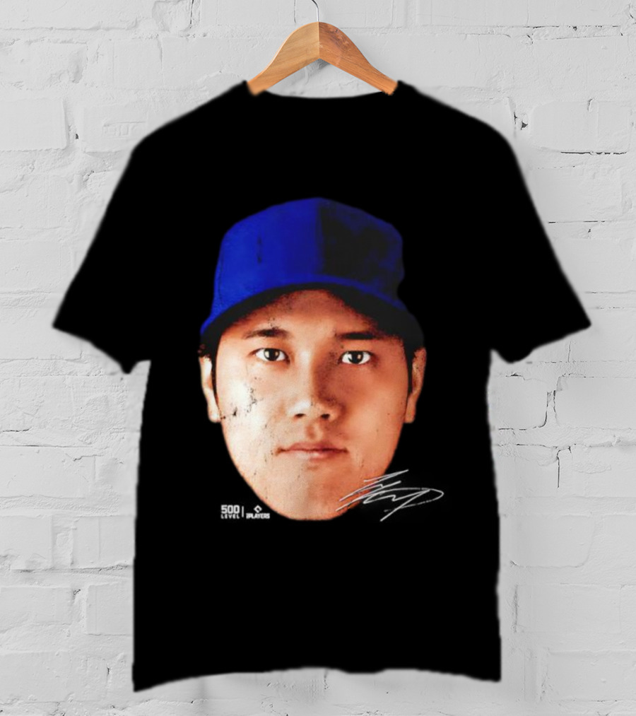 Shohei Ohtani Los Angeles Vintage Head Signature T-Shirt