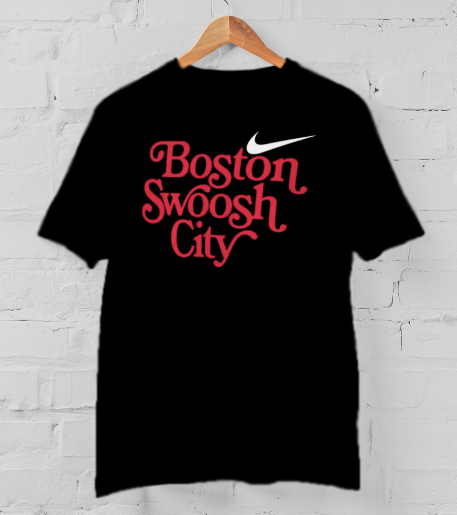 Boston Swoosh City Sportswear Iconic Nike Style T-Shirt