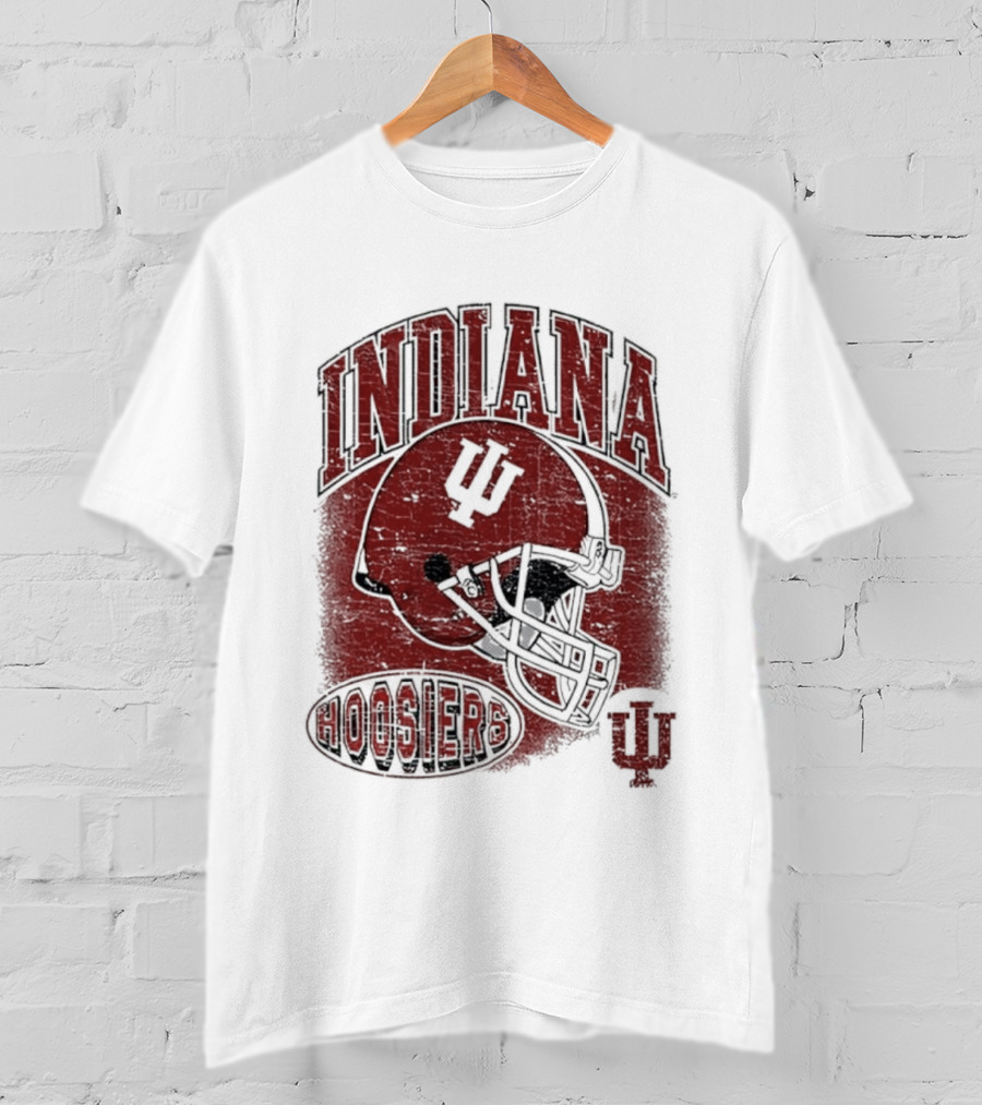 Indiana Hoosiers Vintage Helmet IU Football T-Shirt