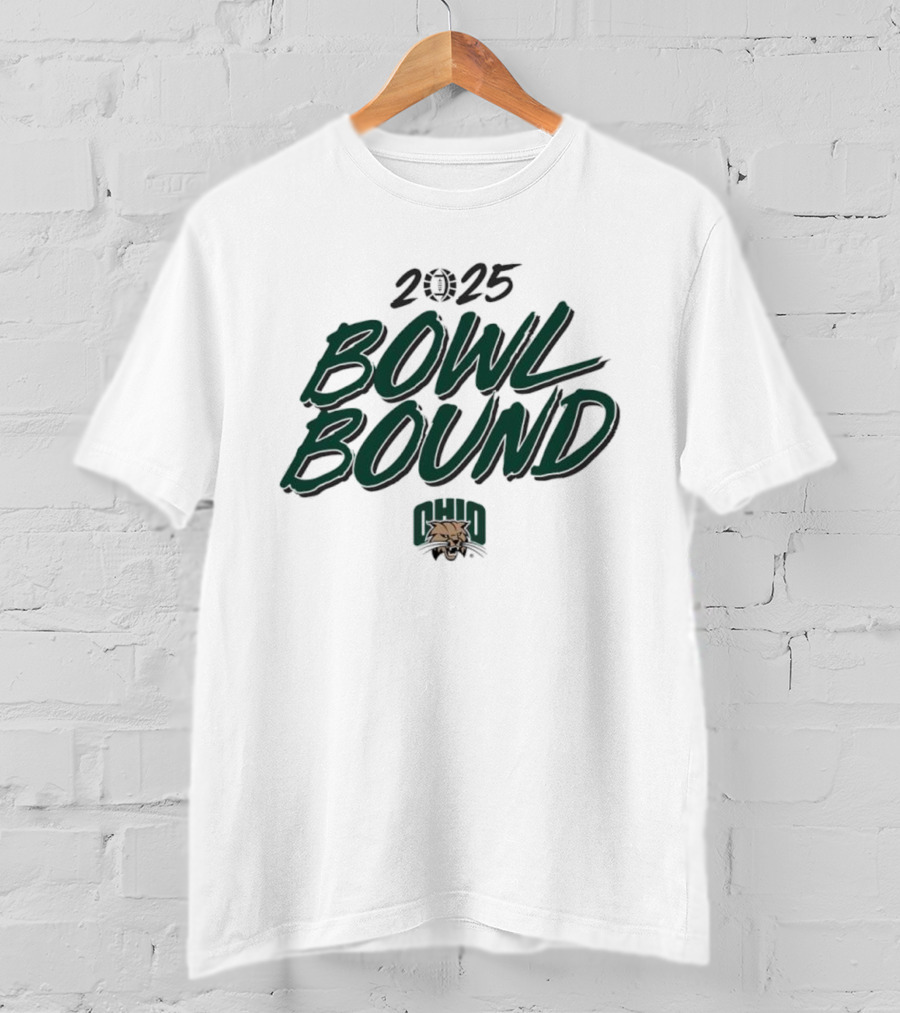 2025 Bowl Bound Ohio Bobcats Football T-Shirt