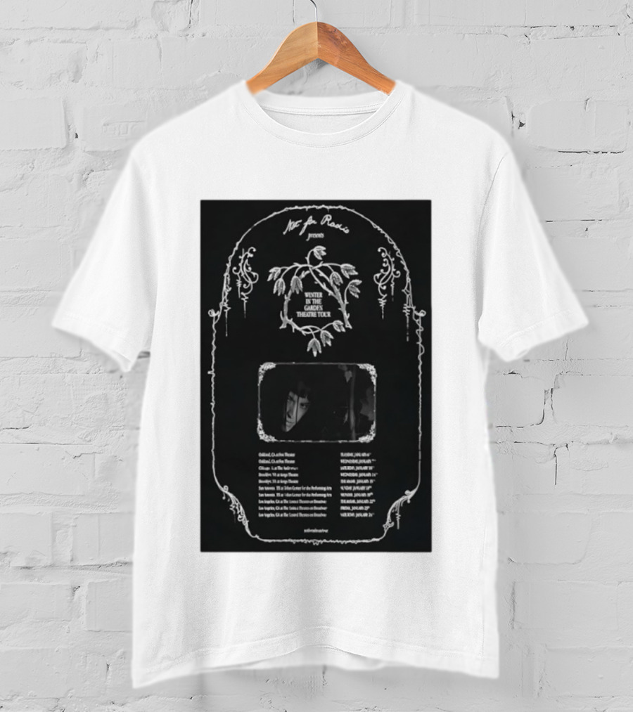 Not For Radio Presents Winter In The Garden Theatre Tour 2026 Oakland Chicago Brooklyn New York Los Angeles T-Shirt