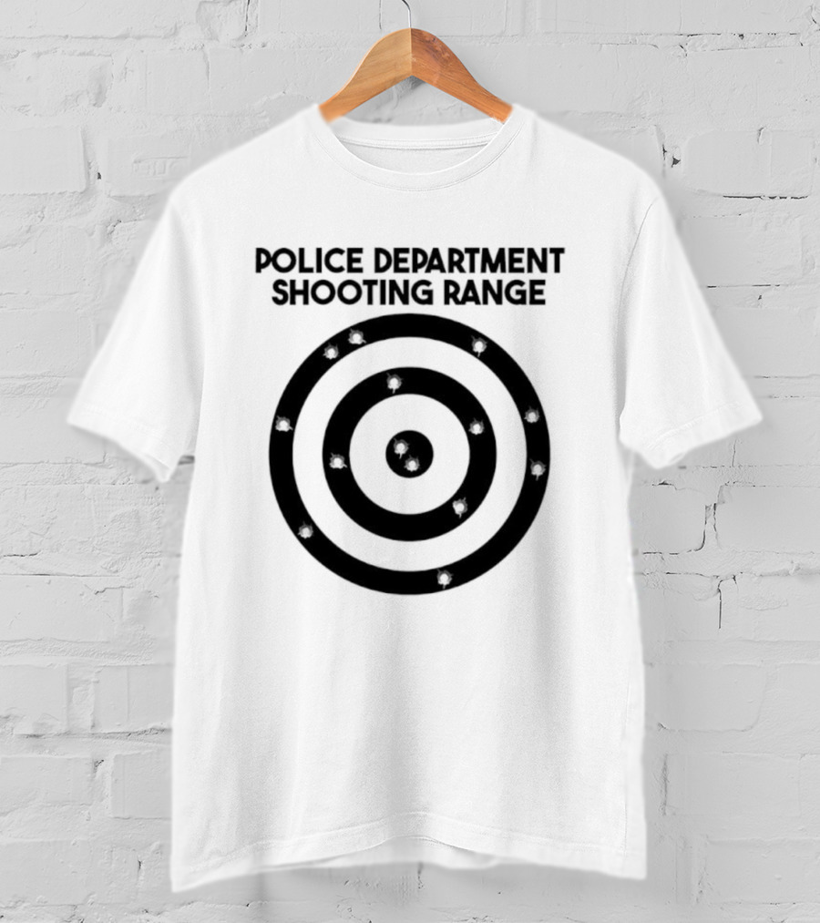 Police Department Shooting Range Target Practice Badge T-Shirt