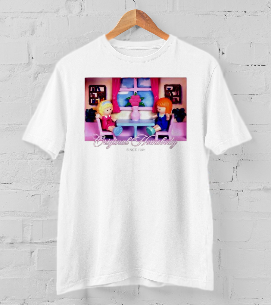 Polly Pocket Dolls Original Homebody Since 1989 Playhouse Scene T-Shirt