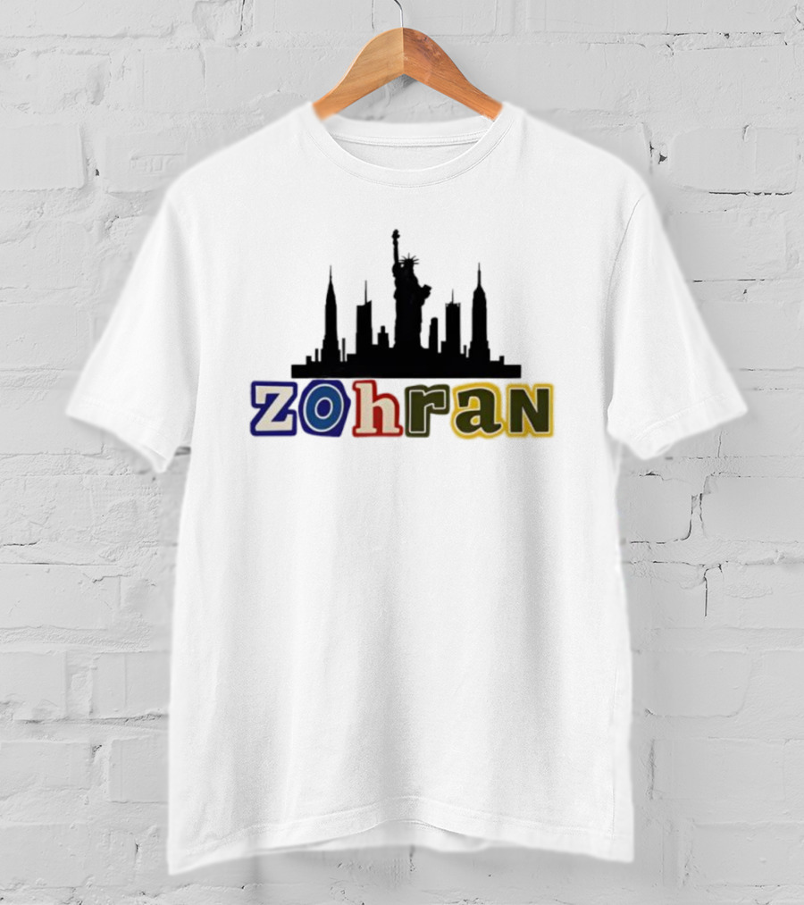 Zohran Mamdani NYC Skyline Statue Of Liberty T-Shirt