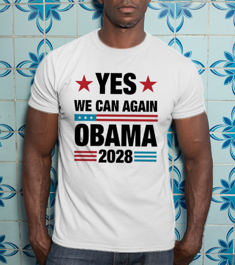 Yes We Can Again Obama 2028 Political Campaign T-Shirt