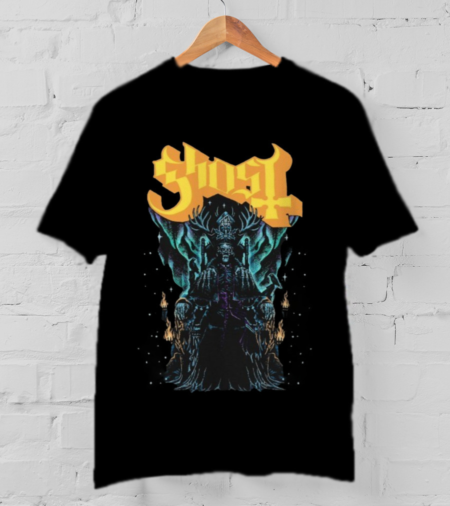 Ghost Solstace King Gothic Throne Artwork T-Shirt