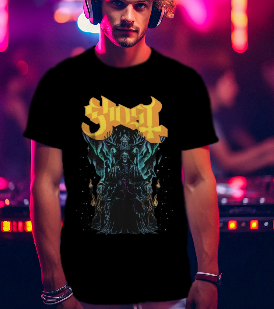 Ghost Solstace King Gothic Throne Artwork T-Shirt