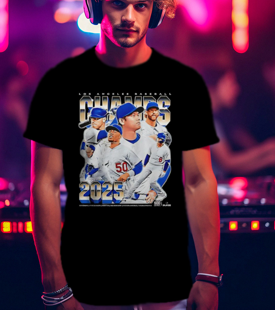 Los Angeles Baseball Champs 2025 Vintage T-Shirt