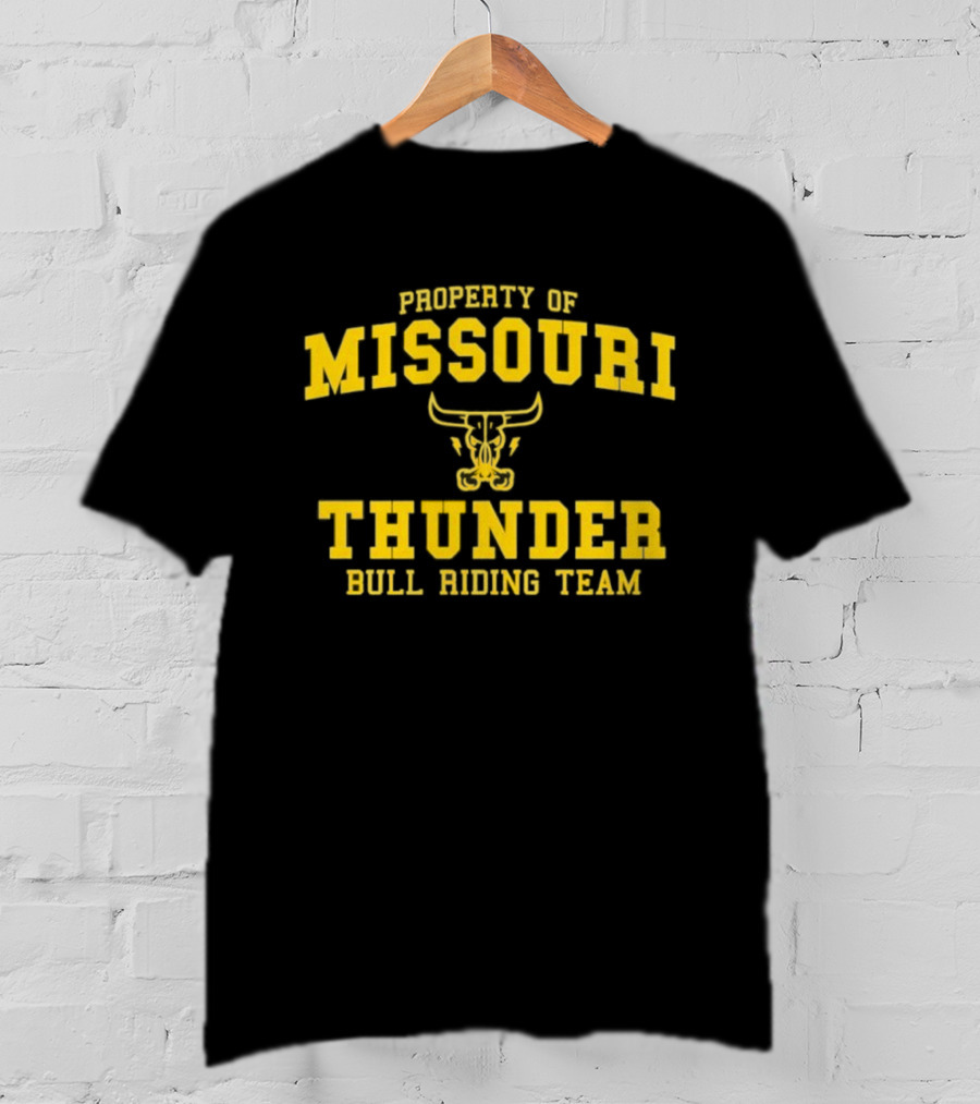 Property Of Missouri Thunder Bull Riding Team T-Shirt