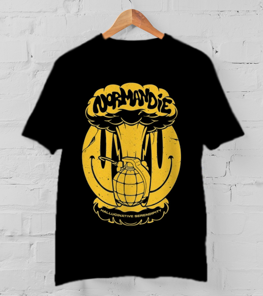 Normandie Hallucinative Serendipity Bomb Retro Style T-Shirt