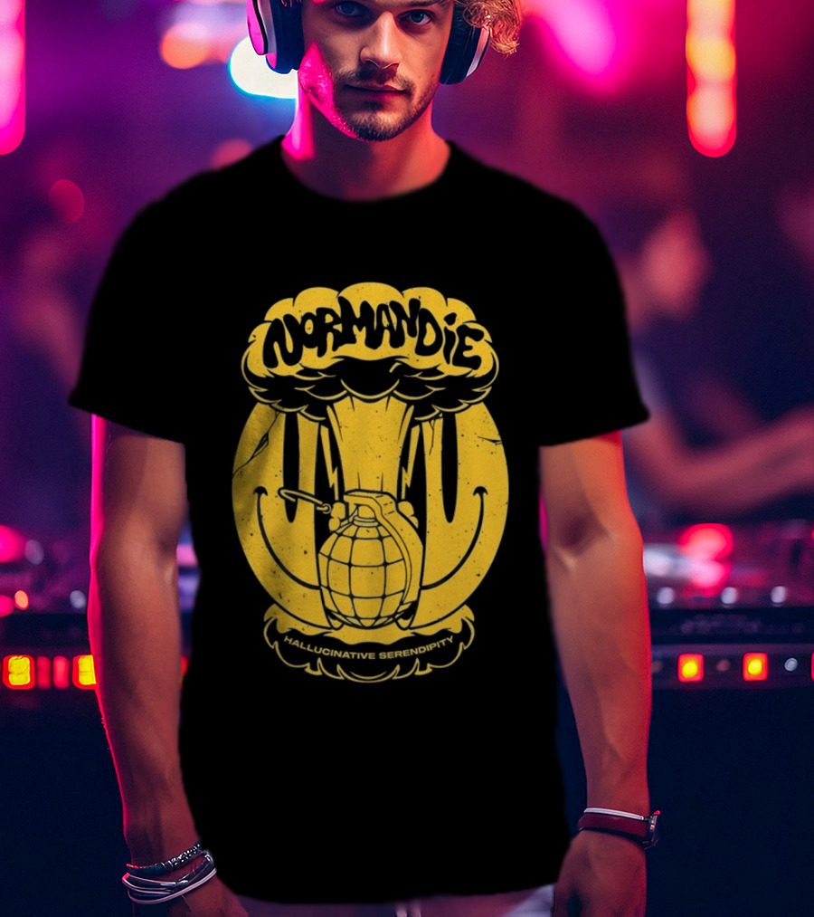 Normandie Hallucinative Serendipity Bomb Retro Style T-Shirt