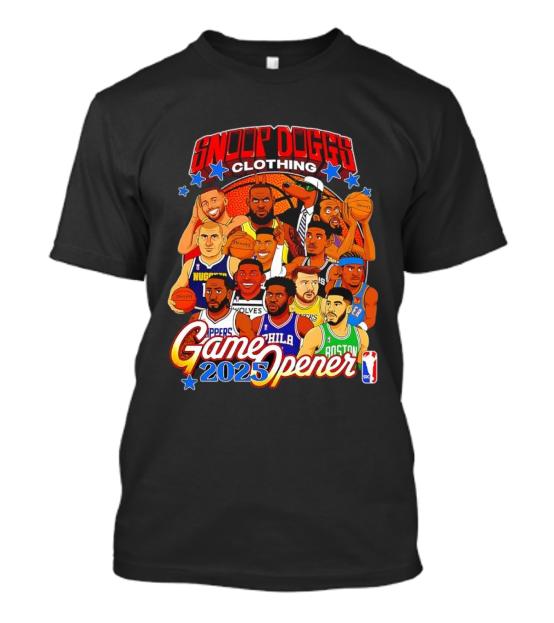 Snoop Doggs Clothing Game Opener NBA 2025 Legends T-Shirt