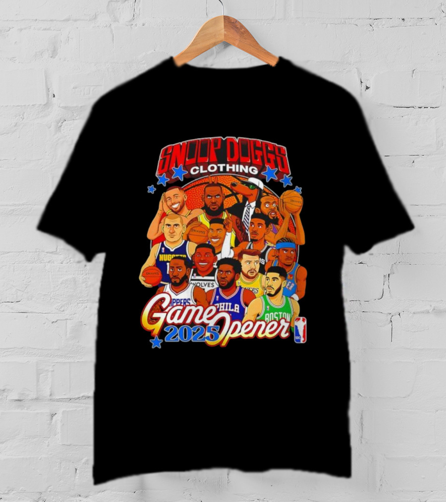 Snoop Doggs Clothing Game Opener NBA 2025 Legends T-Shirt