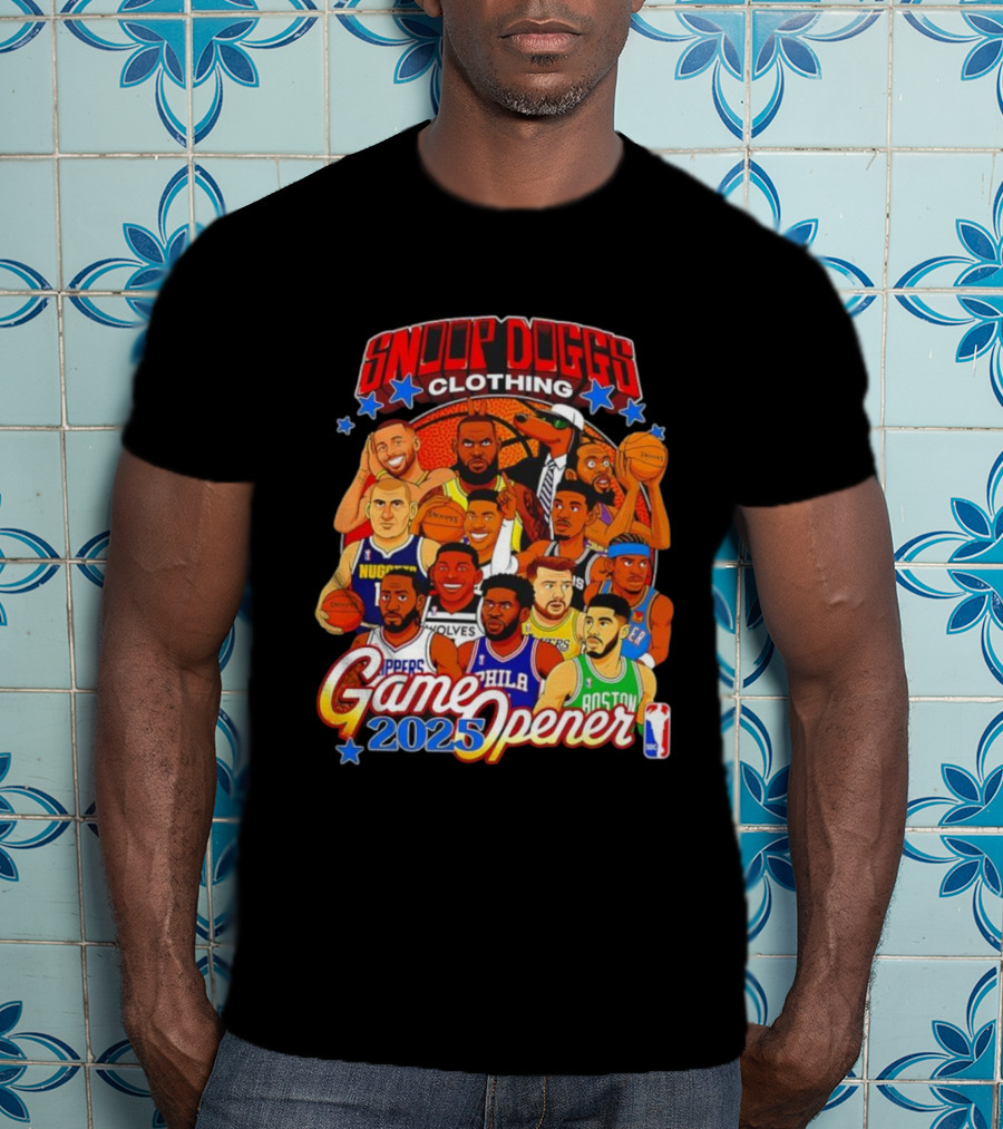 Snoop Doggs Clothing Game Opener NBA 2025 Legends T-Shirt
