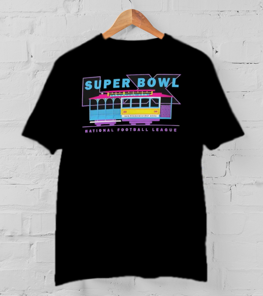 Super Bowl LX National Football League Retro Trolley Theme T-Shirt