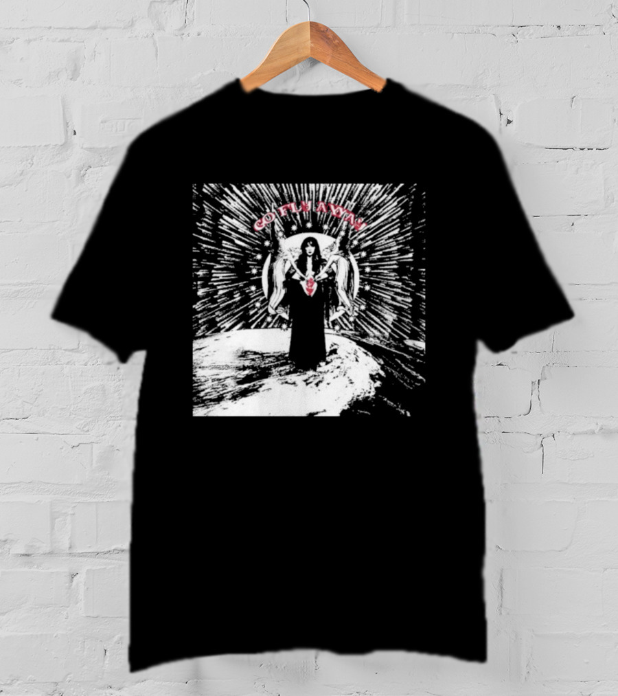 The Velveteers Go Fly Away Angel Wings Burst T-Shirt