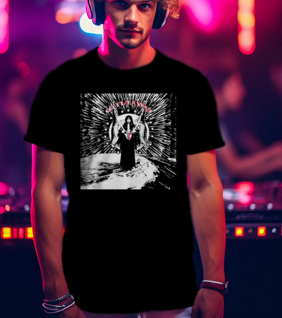 The Velveteers Go Fly Away Angel Wings Burst T-Shirt