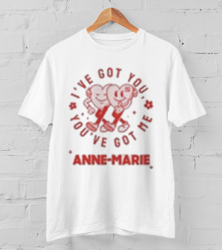 Anne Marie I've Got You You've Got Me Heart Motif T-Shirt