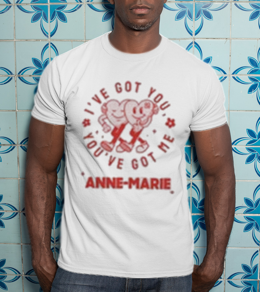Anne Marie I've Got You You've Got Me Heart Motif T-Shirt