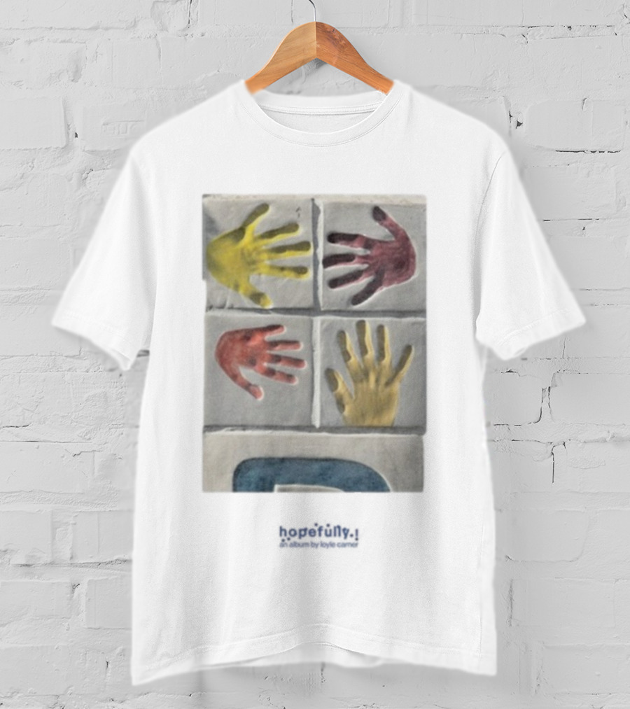 Loyle Carner Hopefully Hands Colorful Handprints T-Shirt