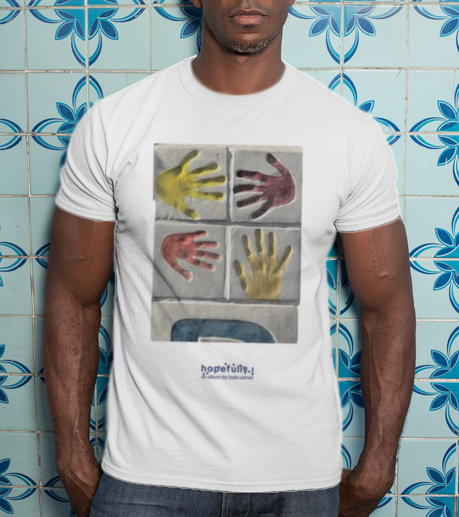 Loyle Carner Hopefully Hands Colorful Handprints T-Shirt