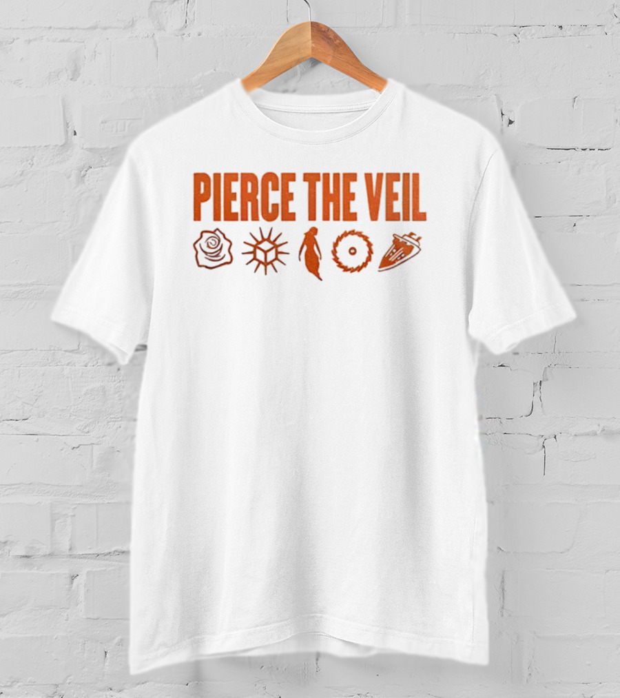 Pierce The Veil 2026 World Tour Symbols Icons Collection T-Shirt