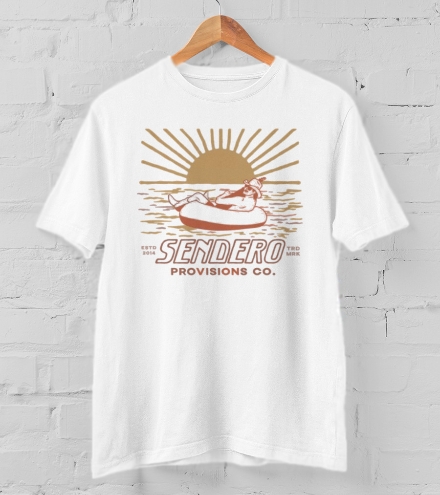 Sendero Provisions Co Out Yonder Est 2014 Sun And River Scene T-Shirt