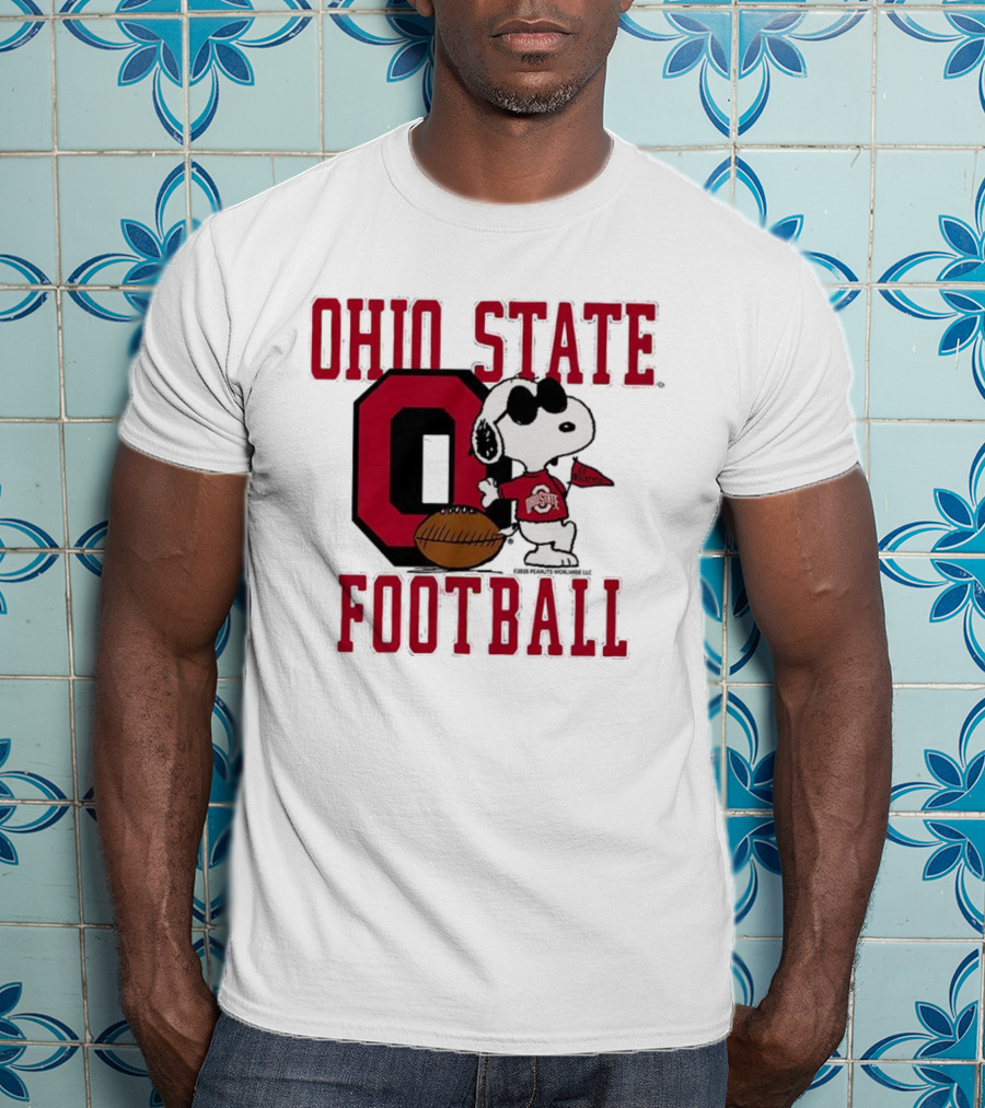 Ohio State Football Snoopy Joe Cool Peanuts Buckeyes Go Buckeyes T-Shirt