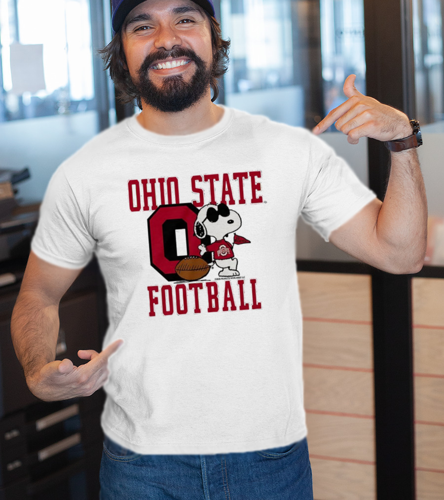 Ohio State Football Snoopy Joe Cool Peanuts Buckeyes Go Buckeyes T-Shirt