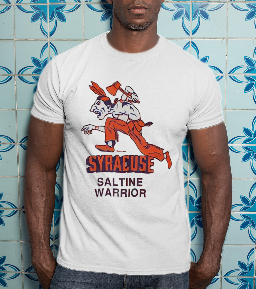 Syracuse Saltine Warrior Vintage Mascot Image T-Shirt