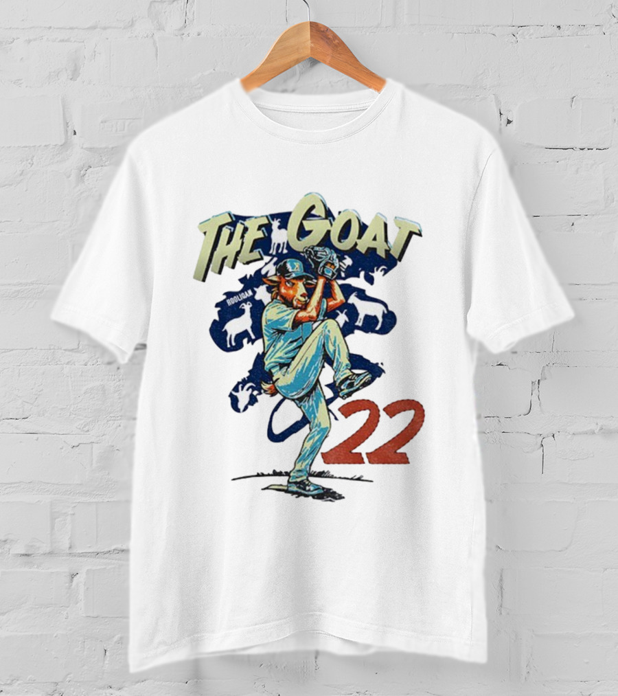 The Goat Clayton Kershaw 22 MLB Baseball 2025 T-Shirt