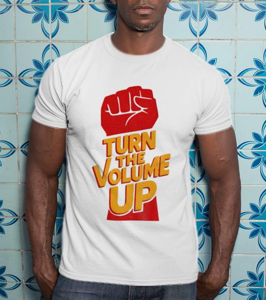 Turn The Volume Up Progressive Fist Symbol Mayor Mamdani NYC Elections 2025 T-Shirt