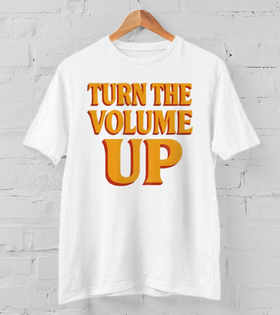 TURN THE VOLUME UP Zohran Mamdani Political Activism Apparel T-Shirt