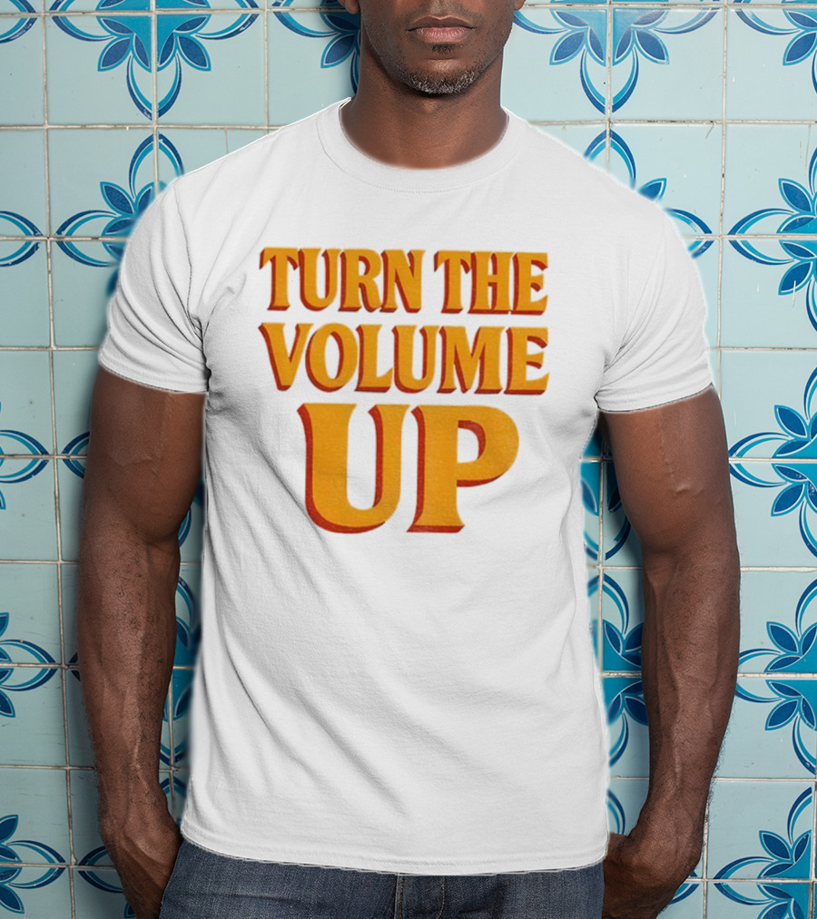 TURN THE VOLUME UP Zohran Mamdani Political Activism Apparel T-Shirt