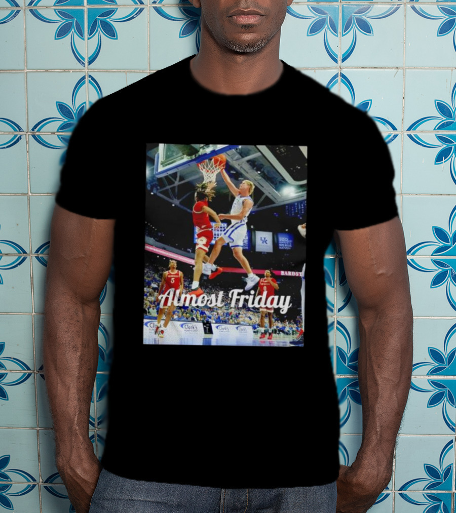Kentucky Basketball Almost Friday Game Day Action T-Shirt