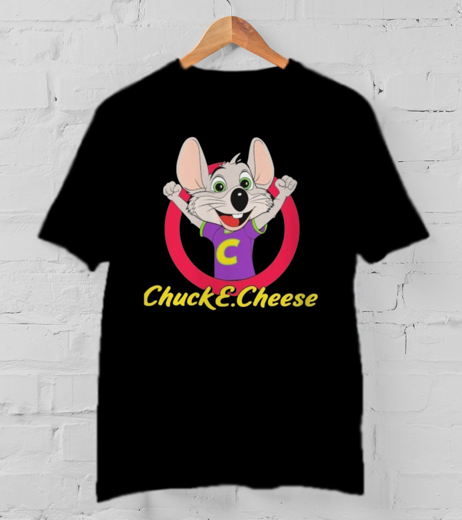 Chuck E Cheese Celebratory Character Circle T-Shirt