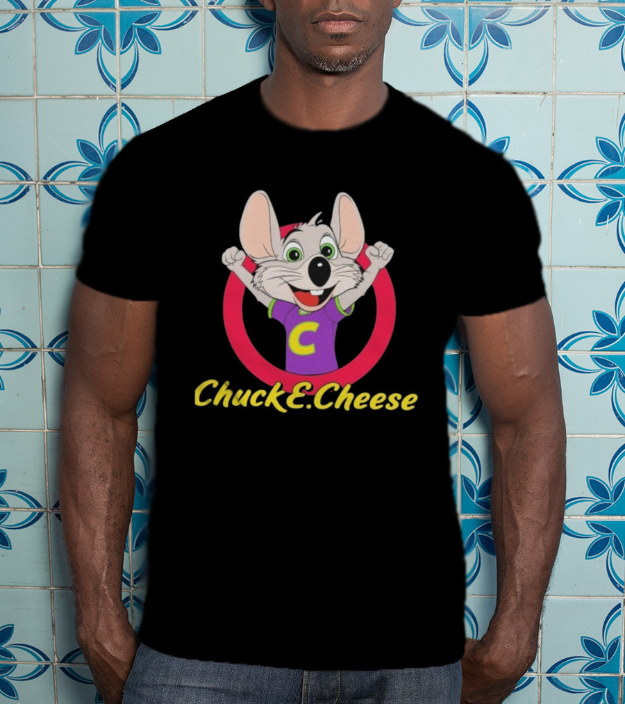 Chuck E Cheese Celebratory Character Circle T-Shirt