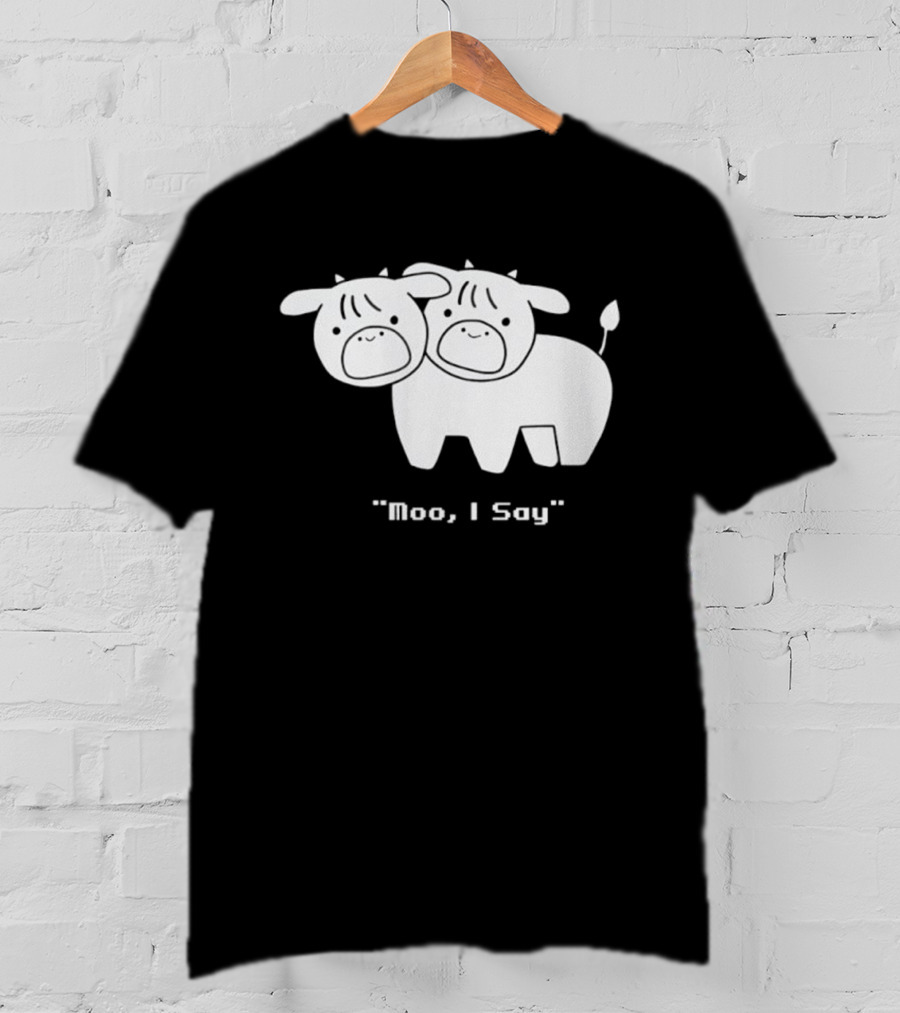 Cows Moo I Say Cute Double Cow Twins T-Shirt