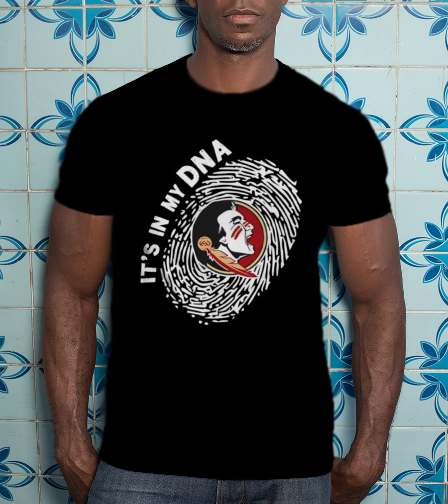 Florida State Seminoles It's In My DNA Fingerprint T-Shirt