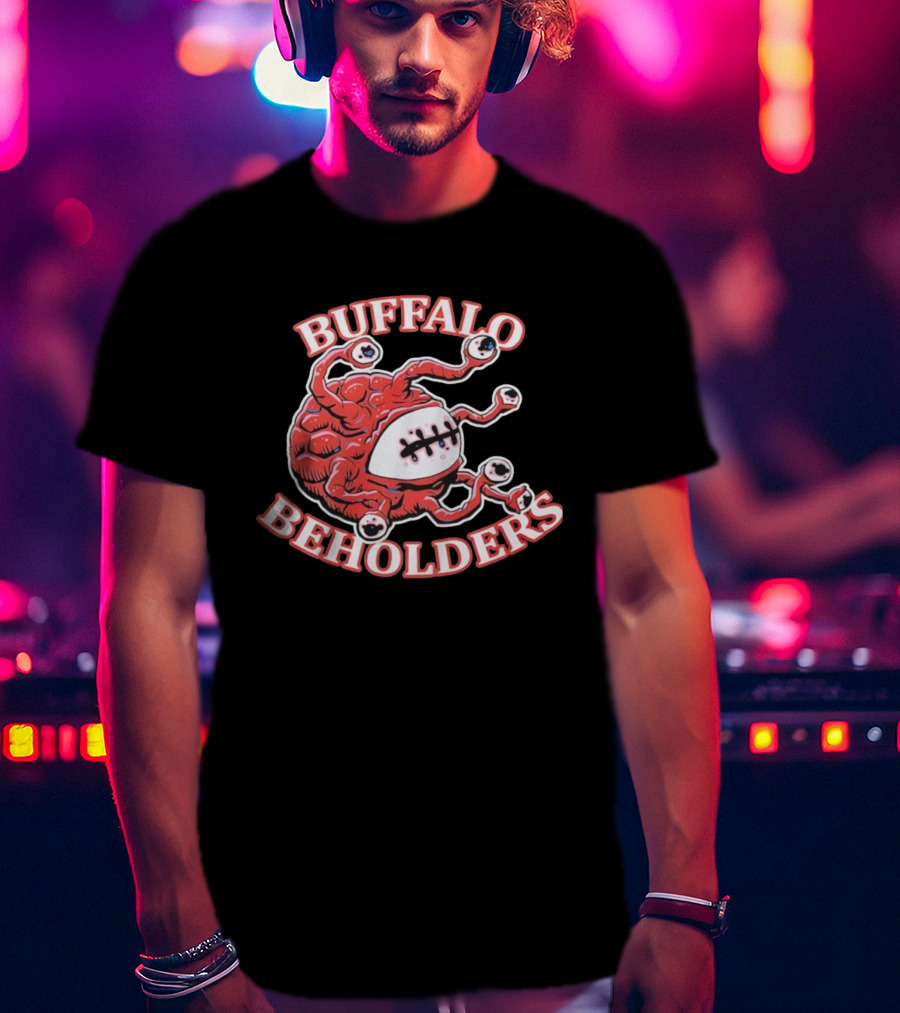 Buffalo Beholders Fantasy Team Eyeball Monster Graphic T-Shirt