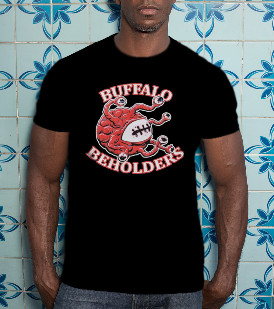 Buffalo Beholders Fantasy Team Eyeball Monster Graphic T-Shirt