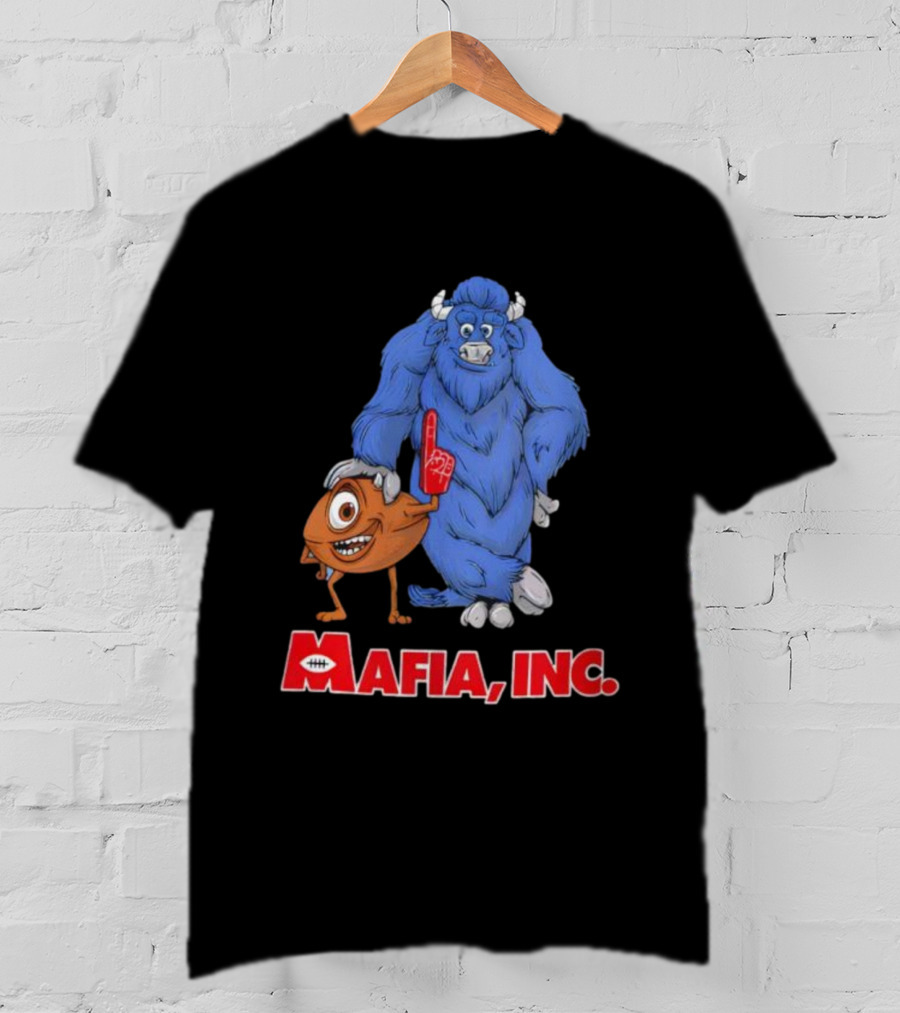 Buffalo Bills Mafia Inc Mascot Big Blue Yeti And Football Character T-Shirt