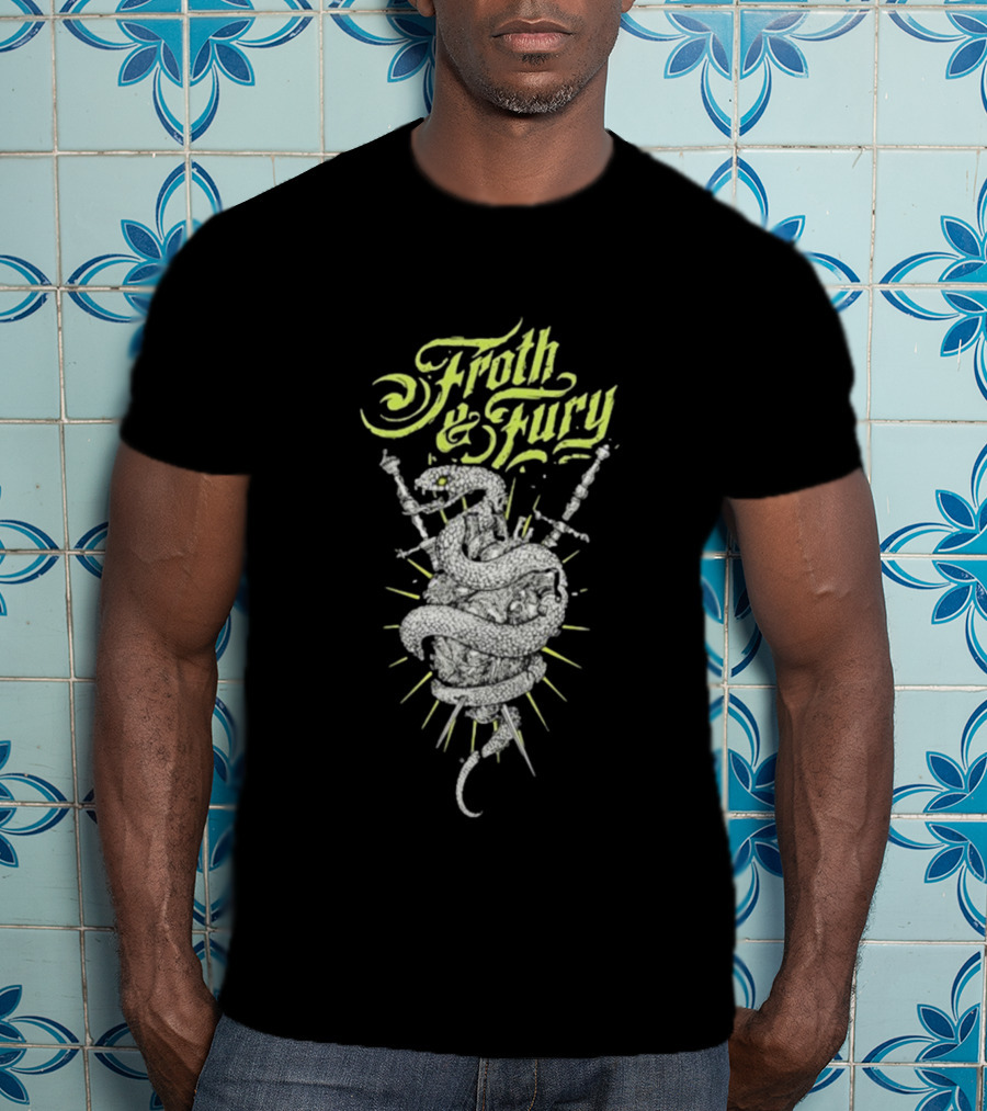 Froth & Fury Snake Heart With Swords Perth T-Shirt