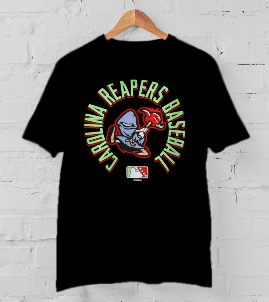 Carolina Reapers Baseball Chili Pepper Character MLB Style T-Shirt