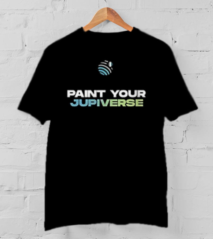 Paint Your Jupiverse Jupiter Planet Art Sip Paint T-Shirt